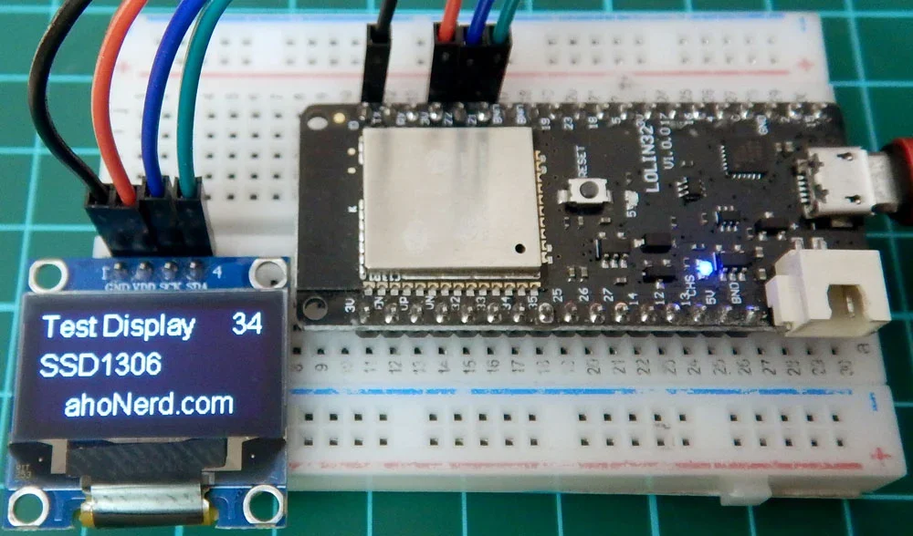 ESP32 OLED Display example